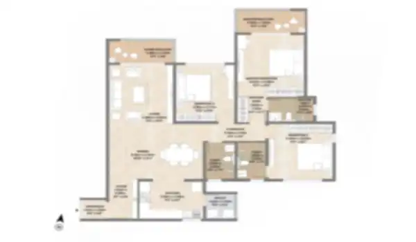 Mahindra Sadahalli 2 BHK Apartment floor plan by Mahindra Lifespaces located at Sadahalli, Devanahalli, Bangalore Karnataka